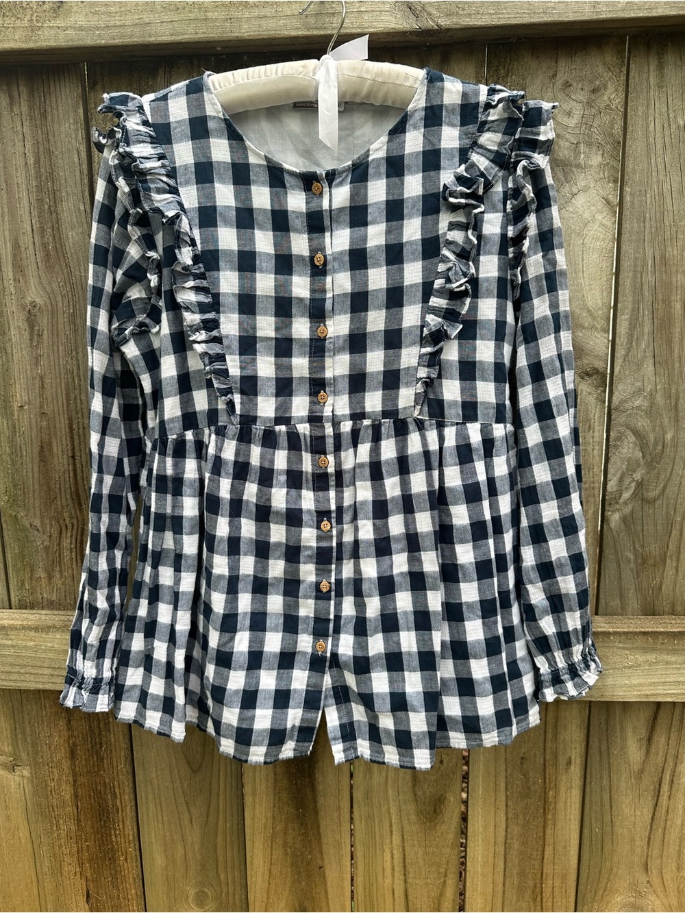 Vertbaudet cotton checkered shirt
